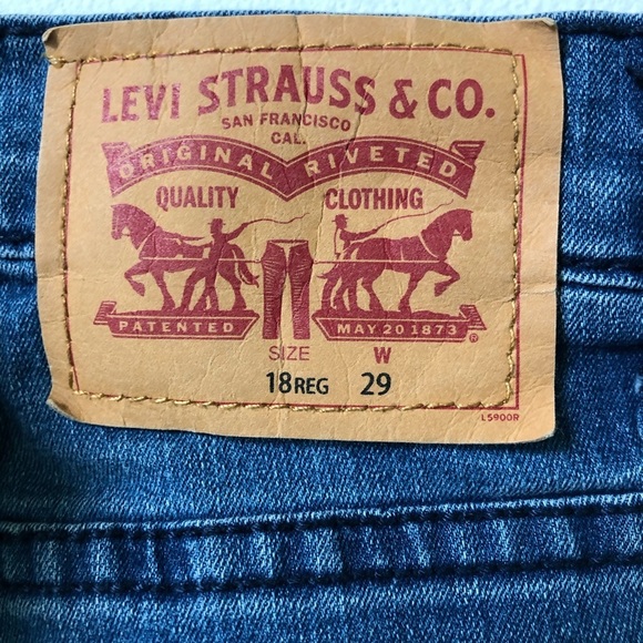 LEVI’s 511 Women’s Mid Wash Blue Denim Jeans Bermuda Shorts Whiskering Size 29 - Picture 6 of 14